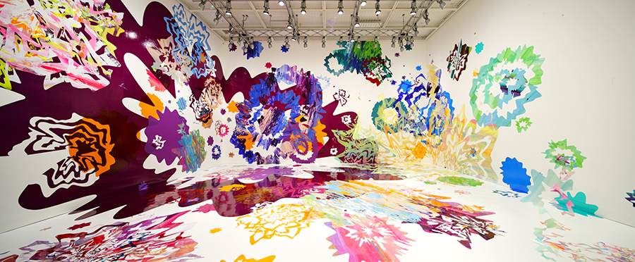 "Sounding Colors" / 2010 / Mixed media / Shiseido Gallery photo: Nacása & Partners Inc