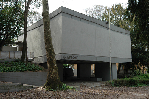 Exterior view of the Japan Pavilion in the Giardini