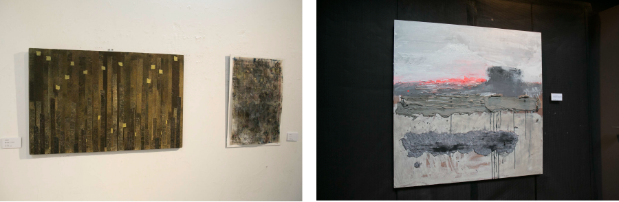 Photo left: Junko Okamoto (Japan) / Photo right: Victor Alba (Spain) | Both depict their experiences in Odawara on a flat surface.