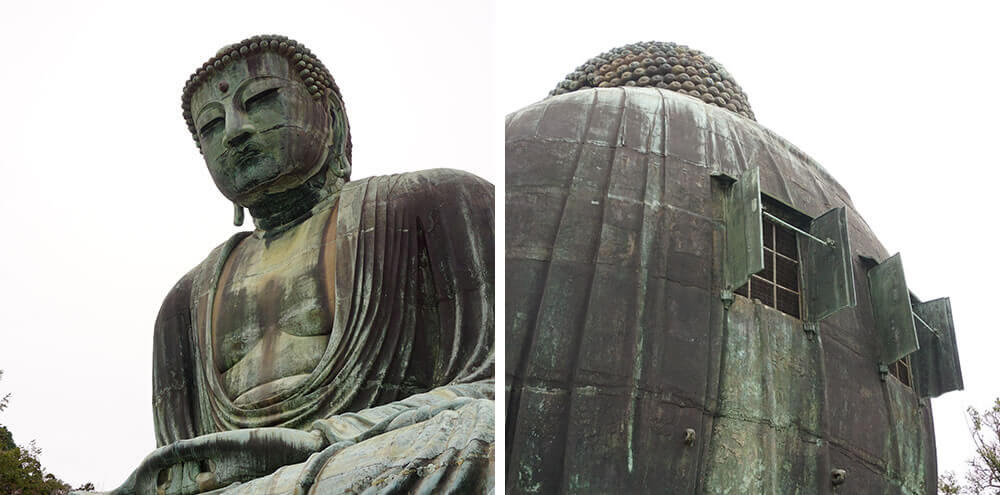 Inside the Great Buddha of Kamakura (womb)