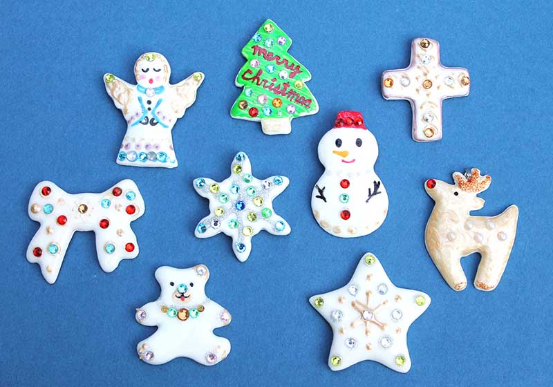 クリスマス期間限定 白磁のクリスマスデコアートアクセサリー作り