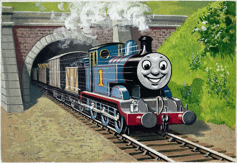 絵本原画展 きかんしゃトーマスとなかまたち