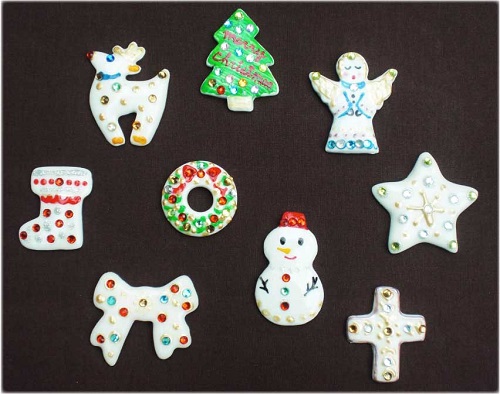 クリスマス限定版 白磁のデコアクセサリー作り