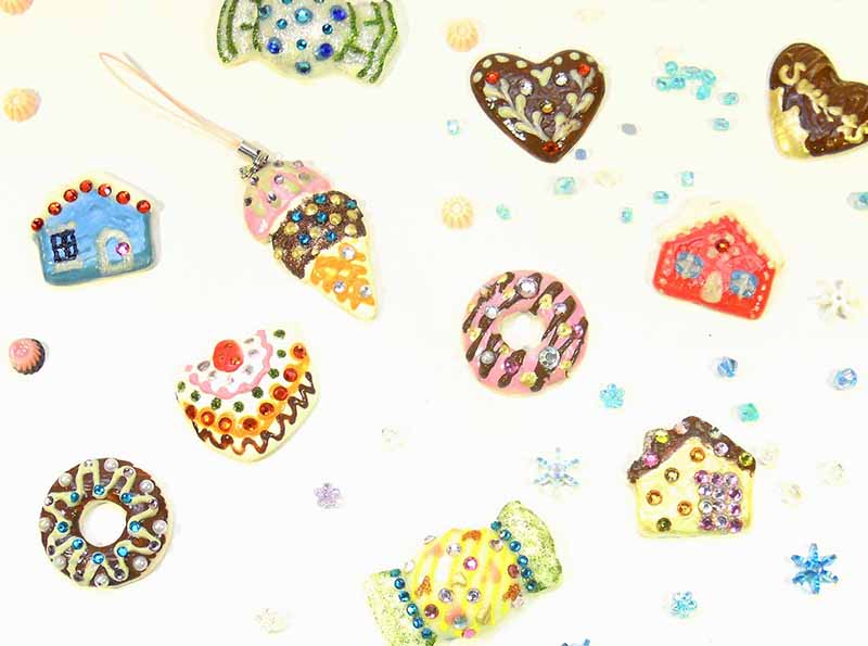 冬~春の期間限定 白磁のデコアートアクセサリ-作り