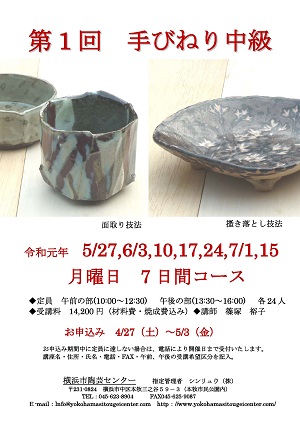 第1回 手びねり中級