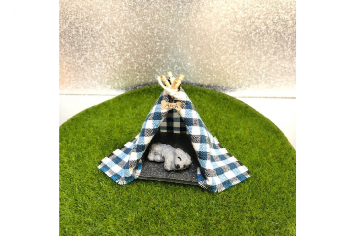 让我们制作一只可爱的迷你贵宾犬和一个圆锥形帐篷！