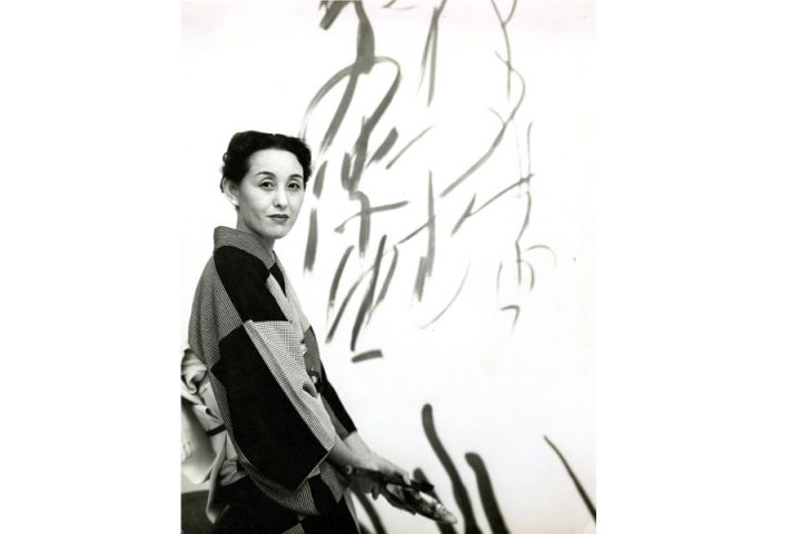 そごう美術館　“水墨抽象画”の美術家・ 篠田桃紅の展覧会を開催