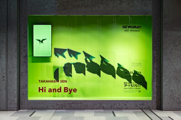 NEWoMan ART Window "Hi and Bye" by Sen Takahashi