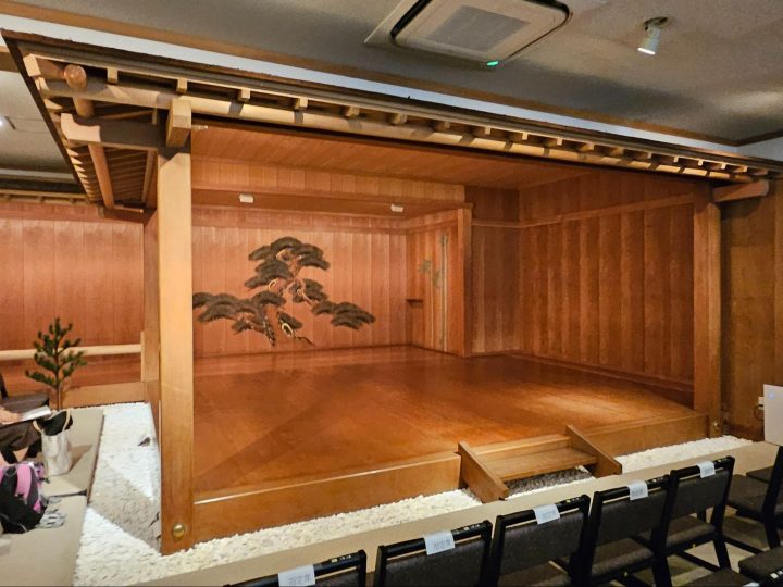 The traditional Noh stage at the Kamakura Noh Theatre