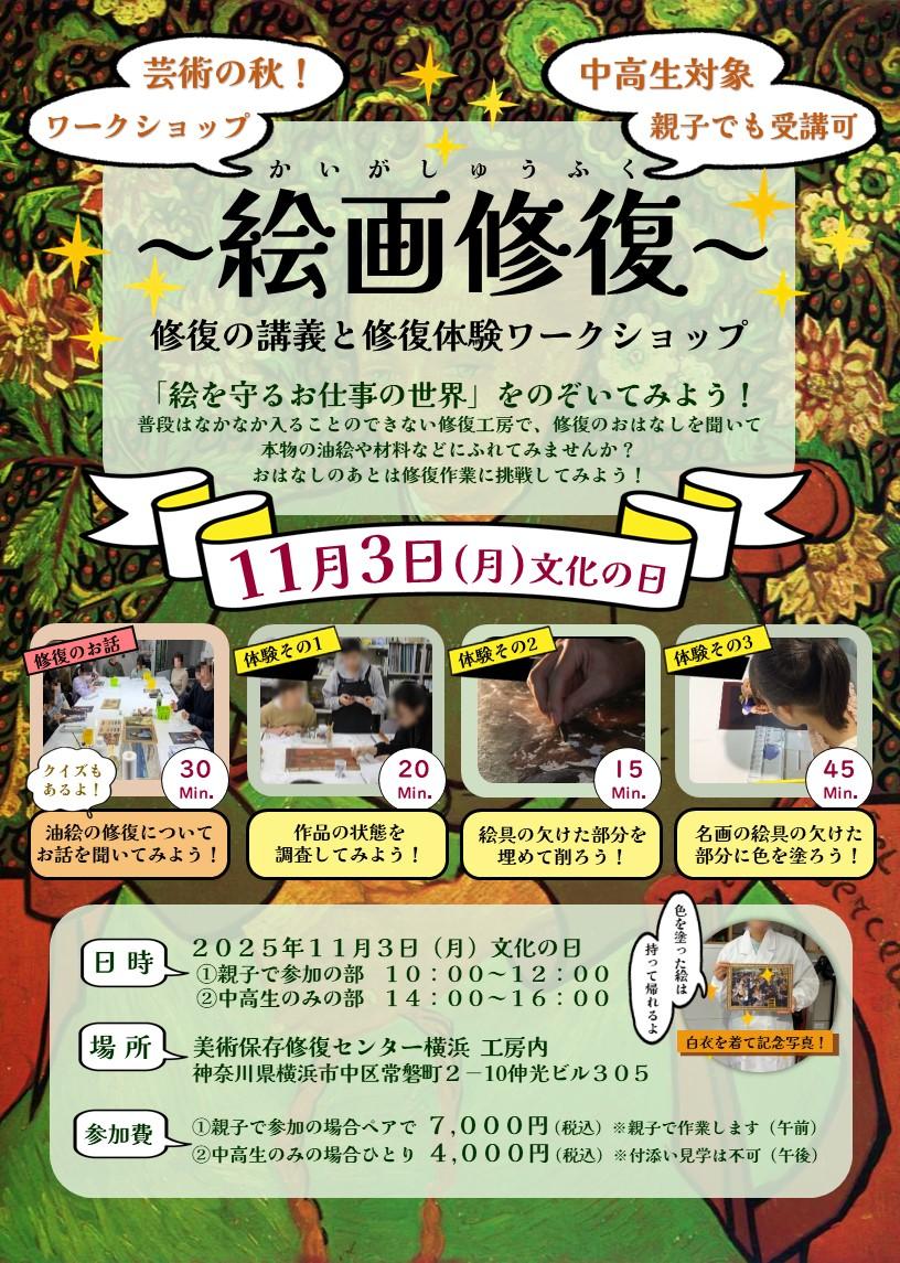 絵画修復体験