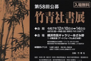 第５８回公募竹青社書展 の画像