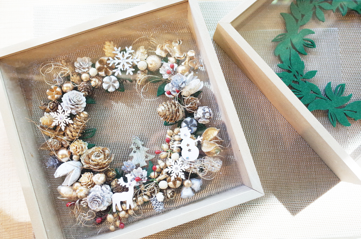 木工｢クリアフレームリース｣