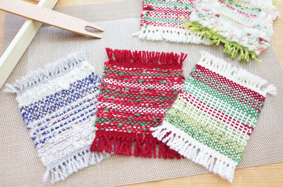 織物｢クリスマスコースター｣