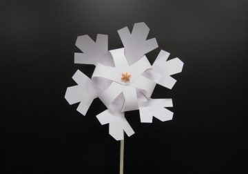 雪のかざぐるま の画像