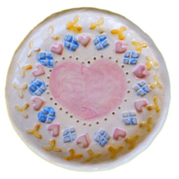 手ロクロのお皿 の画像