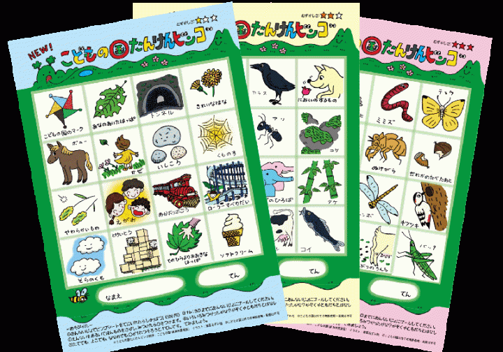 Image of Enjoy with your kids Children's Land Exploration Bingo