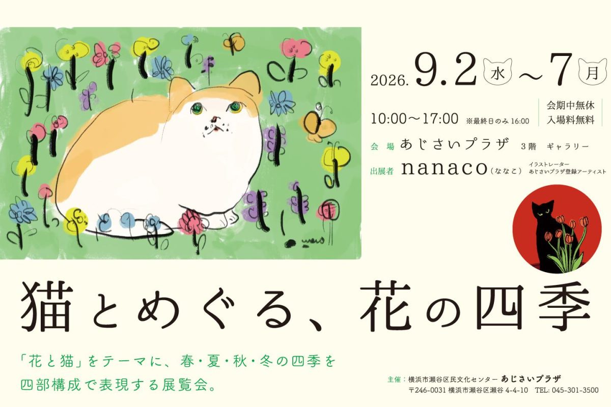 猫とめぐる、花の四季
