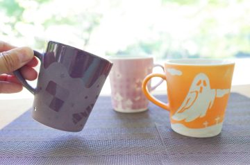 サンドブラスト｢陶器のカラーマグカップ｣ の画像